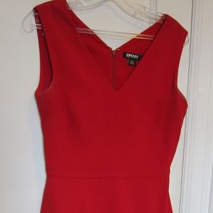 DKNY Red Cocktail Dress